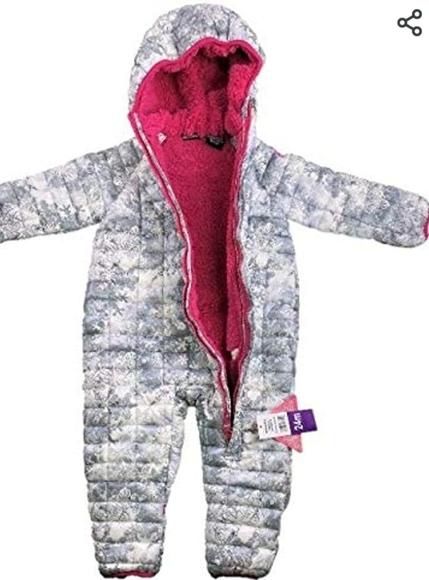 C Snozu ice Princess fleece snowflake snowsuit 3-6 - Picture 1 of 3